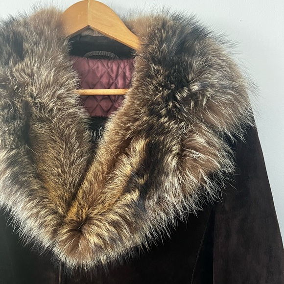 Vintage Penny Lane Suede and Fur Jacket - Picture 7 of 16